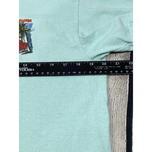 Psycho Tuna Paradise Green T-shirt Size M Classic Truck & Surfboard Longboard - Picture 5 of 10